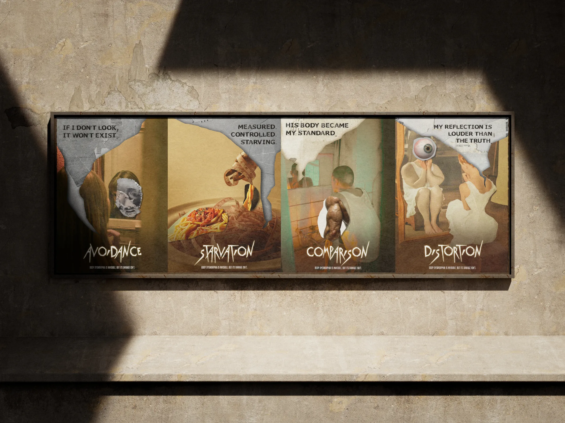 Poster series in frame