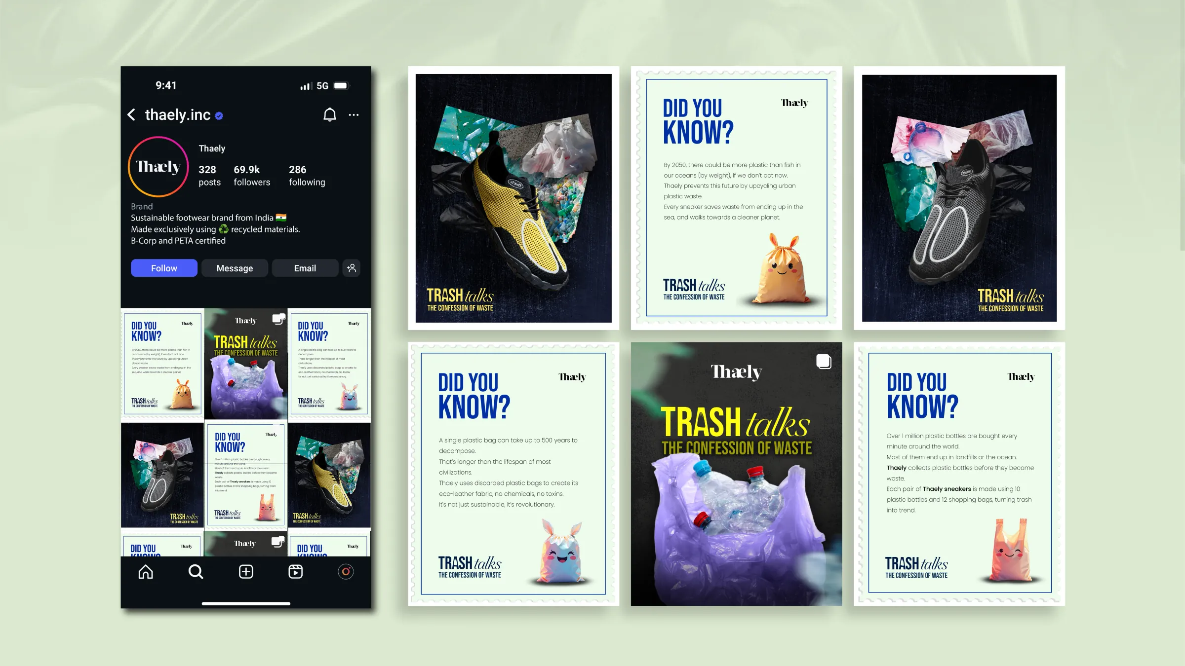 Thaely — product layout