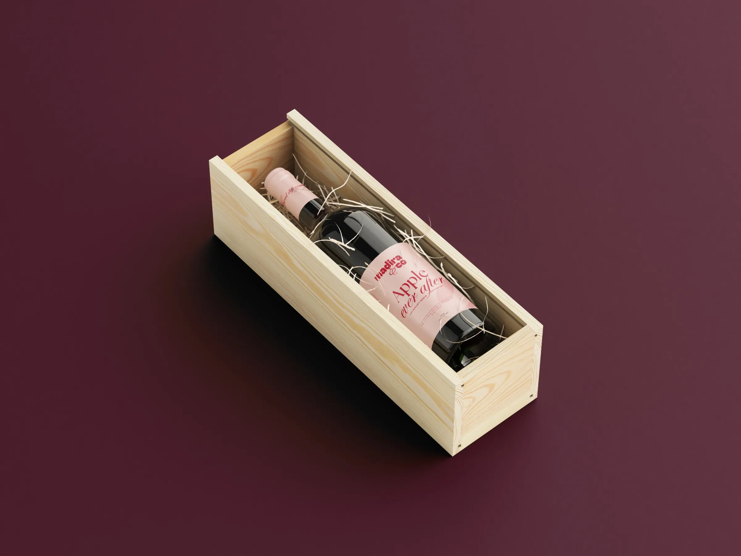 Packaging mock, wine box